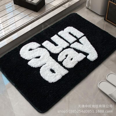 Cartoon Imitatie Kasjmier Vloermat Badkamer Absorberend Toiletdeur Entree Antislip Mat Slaapkamer Tapijt Deurmat Vloermat Huishoudelijk 40 * 60 thickened (imitation cashmere)
