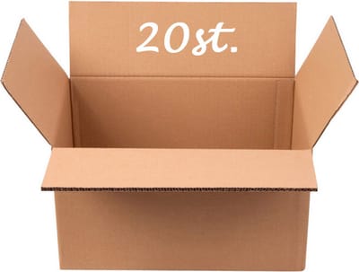 Verzenddoos 20 stuks GROOT Karton 600 x 400 x 250 mm Kartonnen Verzenddozen dubbele Golf Bruin Doos 60 x 40 x 25 cm – opbergdoos – STEVIG 5-laags karton 660g/m2