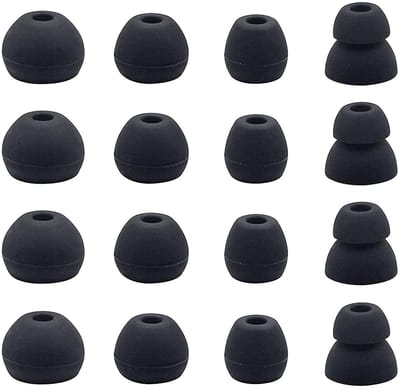 Dailygoods - Vervangende Oortips voor Beats Flex - 8 Paar, Zwart