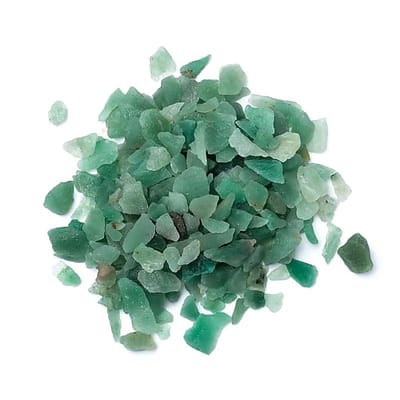 Groene Kwarts Chips - Afmetingen ±0.5-1.5 cm - Pot ±700 gram
