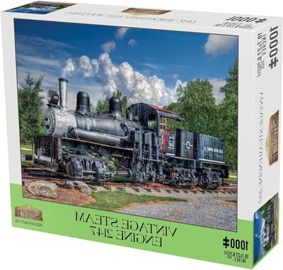Trein Puzzel - Legpuzzel Stoommachine - Ontspannen Tijd Verdrijven - Extra Dik Karton - 70 cm - Meerkleurig