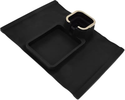 Dailygoods - Sofa Arm Cup Holder - Anti-slip Silicone Tray voor Dranken - Zwart