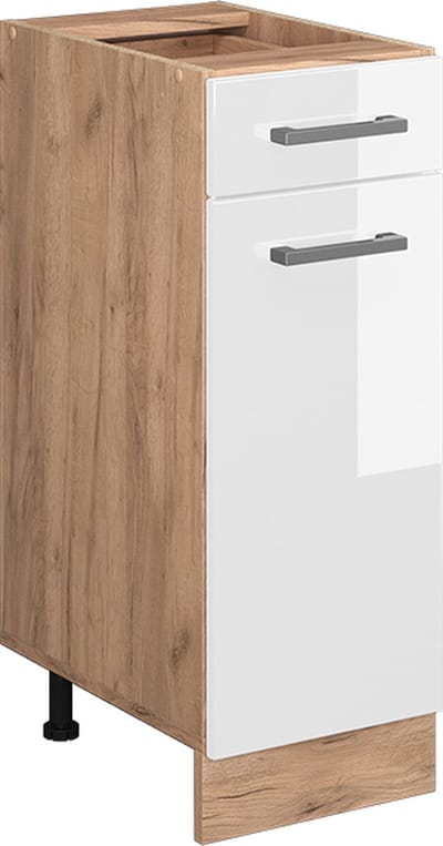 Vicco R-Line Keukenonderkast – 30 cm zonder werkblad Wit Hoogglans