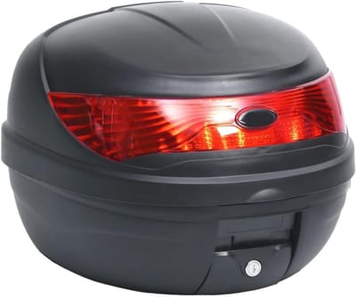 Motor Topkoffer 35 L - Geschikt voor 1 Helm - Waterdicht en Weerbestendig - Veiligheidsreflector