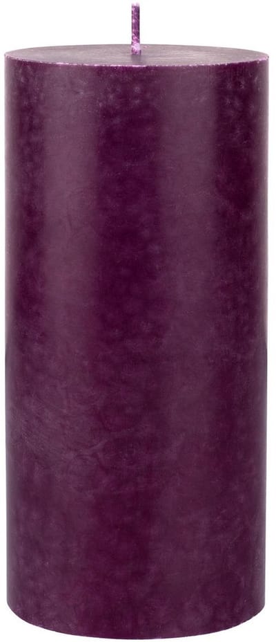 Duni cilinderkaarsen/stompkaarsen - paars - 15 x 7 cm - 50 branduren - geurloze kaarsen