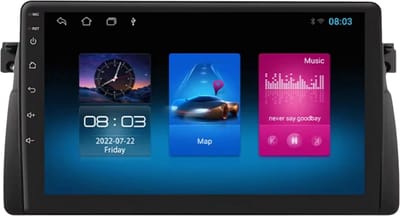 Autoradio met bluetooth - Carplay - Voor BMW E46 M3 318/320/325/330/335 - Geschikt voor Apple en Android - Stereo - Navigatie - Navigatiesysteem auto - 1GB 16GB