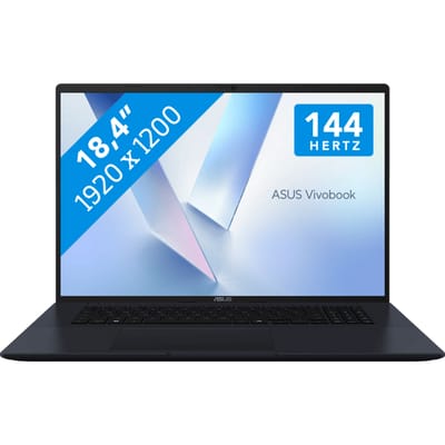 ASUS Vivobook 18 M1807HA-S8123W AMD Ryzen™ 7 260 Laptop 46,7 cm (18.4") WUXGA 16 GB DDR5-SDRAM 512 GB SSD Wi-Fi 6 (802.11ax) Windows 11 Home Nederlands Blauw