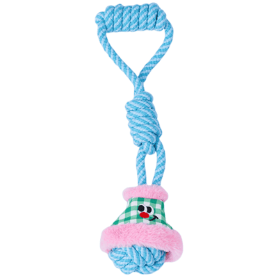 zeze lantaarn-speelgoed met koordknoop (roze/groen)