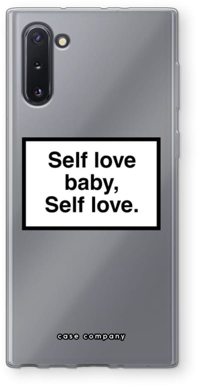 Hoesje geschikt voor Samsung Galaxy Note 10 hoesje - Self love - Soft Cover Telefoonhoesje - Bescherming aan alle Kanten en Schermrand