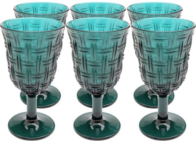 Wijinglazen Tissue blauw (6/set) Kare Design