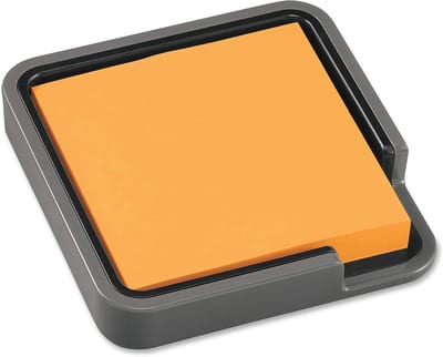 Notitiepapierdispenser voor Bureau - Grijze Houder met 90 Vellen