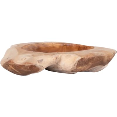 House Nordic schaal teakhout - fruitschaal - 40x12cm