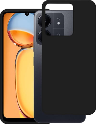 Cazy hoesje geschikt voor Xiaomi Redmi 13C Hoesje Siliconen - Flexibele Case - Zwart