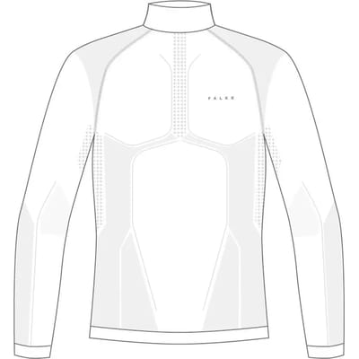 FALKE Warm Turtleneck sneldrogend functioneel functioneel shirt met lange mouwen heren wit - maat S