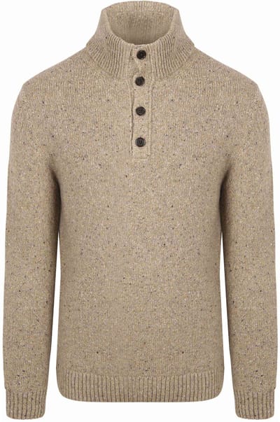 Gant Mocker Pullover Wool Blend Sand - Maat 3XL - Heren - Pullovers