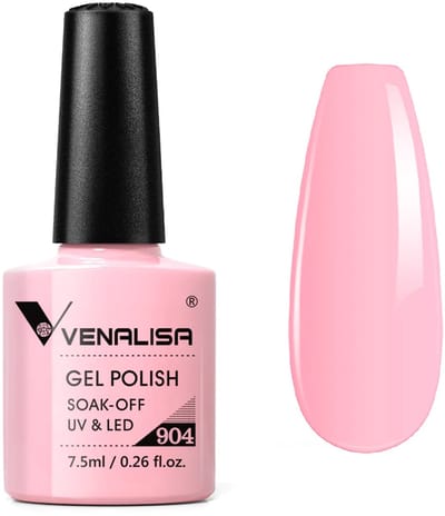 Venalisa UV Gellak Roze - 7.5 ml - Pastel Roze Gellak - Gellak Licht Roze - Gellak Pastel - Gellac Roze - Gellak Roze Nude - Gellak Pastel Kleuren - Gellak Pink - Gellak French Pink - Gellak Kleuren - Gellak Nagellak