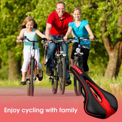 Fietszadel Heren en Dames - Comfort Gel - Inclusief Zadelstrop - Racefiets