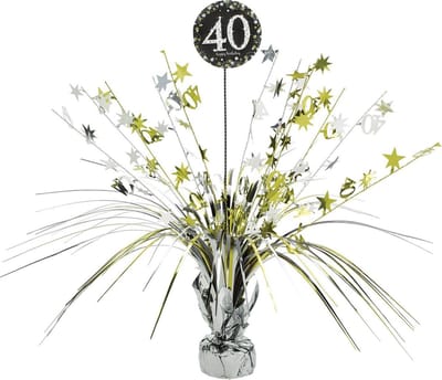 Tafeldecoratie 40 Jaar Happy Birthday 46cm