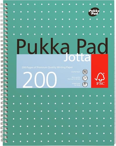 Metallisch A4+ Jotta Notitieboek Bulk 15-pack – 200 pagina's met 8 mm lijnen