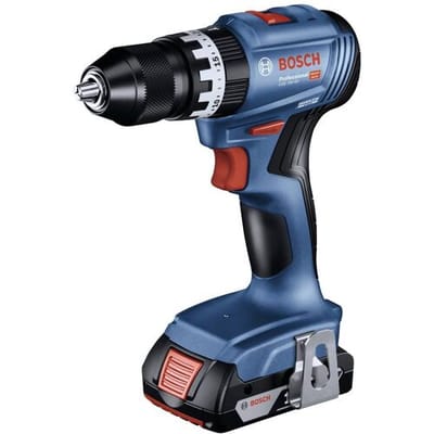 Bosch Professional GSB 18V-45 Accu klopboorschroevendraaier- 2x GBA 18V 2.0 Ah - lader GAL 18V-20 - 82 accessoires
