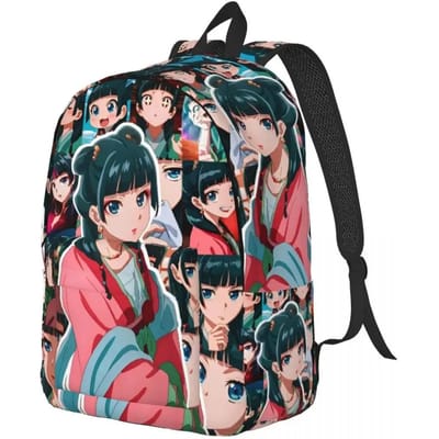 De Apothekersdagboeken Maomao Mode Rugzak Cadeau Middelbare School Zakelijk Cartoon Anime Dagrugzak voor Mannen Vrouwen College Canvas Tassen black