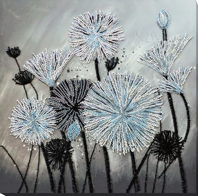 Kralenborduurpakket - ABRIS ART - Air Flowers -kralen borduren - parels borduren