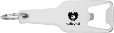 Akyol - i love volleybal flesopener - Volleybal - beste volleybal speler - sport - toernooi - balsport - 105 x 25mm