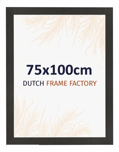 Fotolijst 75x100 cm - MDF - Zwart Mat - Benno