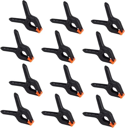 12 Stuks Nylon Spanklemmen 10 cm, Zware Klemmen voor Houtbewerking, DIY Projecten en Fotografie Achtergronden