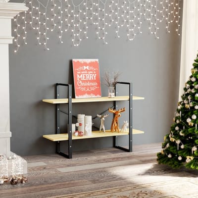 vidaXL - Boekenkast - met - 2 - schappen - 100x30x70 - cm - massief - grenenhout