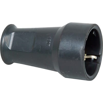 Kopp Zwarte Rubber Contraststekker IP20 3x1,5mm 16/250V - 180716003 [10 stuks]
