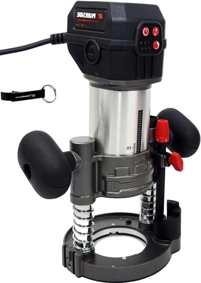 Multifrees met Accessoires - Houtbewerkingstool Freesmachine - Precisie Houtbewerking - 3-in-1 Module Systeem - 195 x 105 x 75 mm