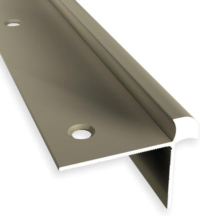 Traprandprofiel Aluminium - Hoekprofiel Trap - Trap Randen Afwerken - Glad Dubbel Verspringend - 2500 mm - Zand