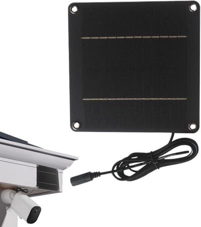 Zonnepaneel - Zonne-energie - Buitenverlichting - Waterdicht Ontwerp - 24W 12V - Zwart