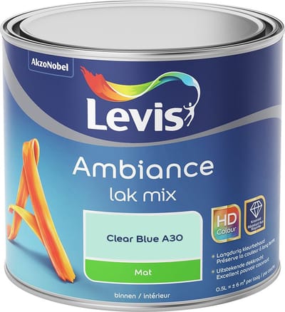Levis - Ambiance Lak Mat Mix - Clear Blue A30 - Mengverf - 0,5 L