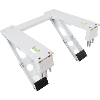 Support de climatiseur universel en acier inoxydable pour montage mural et fenêtre white