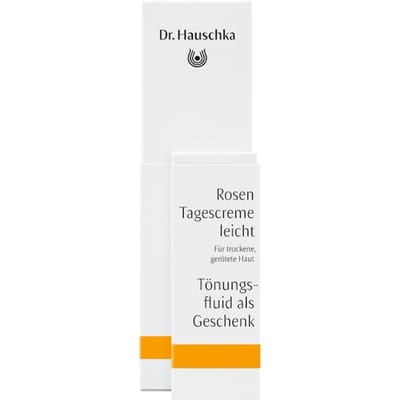 Dr. Hauschka Dagopvang Roos dagcrème light + kleurvloeistof Dagcrème Unisex 32.5 ml