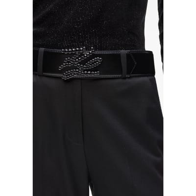 Karl Lagerfeld K/autograph Rhns H5 Belt Black Taglia: 65 | Cinture Outlet | Donna | Nero