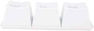 Zeynomax - Witte waterbeker set - Creatieve toetsenbordvorm - Herbruikbaar en veilig - 3 stuks drinkbekerset - Thuisgebruik en stijlvol - Perfecte t..