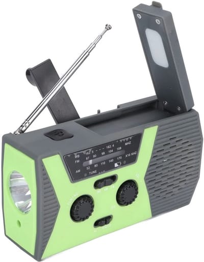 Dailygoody - Wind-up Zonne-radio - Zonne-energie Radio - Ideaal voor