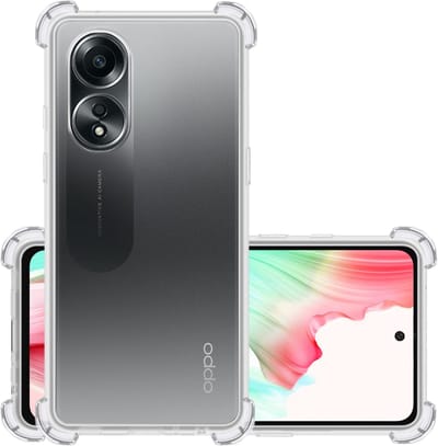Hoesje - Geschikt voor OPPO A58 - Sterk & Shockproof - Siliconen Case - Back Cover - Telefoon Hoes Shock Proof - Transparant