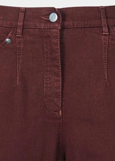 Jeans CARLA - bordeaux - Gr. 27 van Goldner Fashion