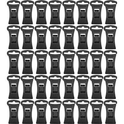 40 Pièces Pinces à Linge en Plastique Antidérapantes Clips à Chaussettes pour Linge Crochets de Suspension pour Linge Lave-linge