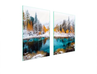 TMK ArtDeko - Glas Beschermplaat - 65x52cm - Moderne Keukenaccessoire - Veelzijdig - Beschermt tegen Vlekken