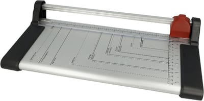 Papiersnijder Rolsnijmachine - Papier Snijder - Nauwkeurig Snijden - Snijdt 10 Vellen - 30 cm Lengte - Blauw/Zilver