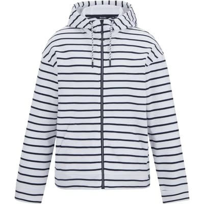Dames Bayletta hoodie met volledige ritssluiting en strepen