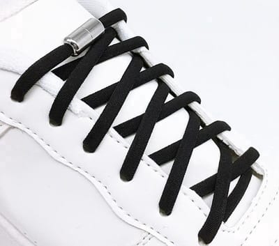 CHPN - Veters - Schoenveters - Zwart - Lock veters - Met Slotje - Elastische Schoenveters - Unisex - One size - 105CM