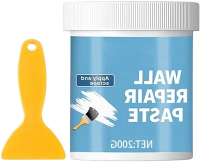 Gipsplaatreparatieset - Muurherstel pasta - Scheuren dichten - Vochtwerende technologie - 200 g - Wit
