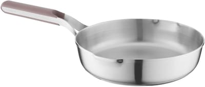 Koekenpan Roestvrij Staal - Universele Pan - Gezond Koken - PFAS Vrij - 24 cm - Mat Zwart