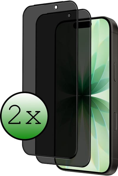 Screenprotector - 2 Stuks Geschikt voor Apple iPhone 17 - Privacy Filter - Beschermglas - Gehard Glas - Tempered Glass - Screen Protector
